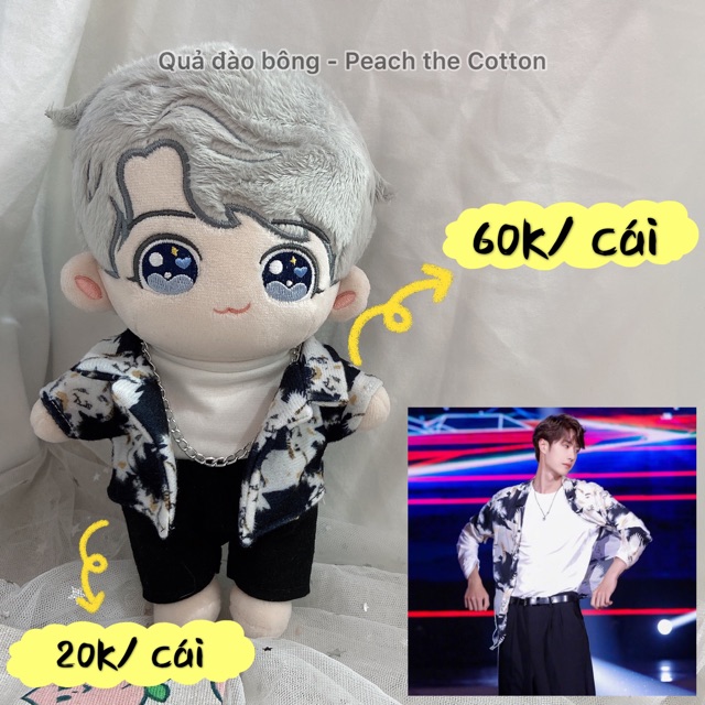 | OUTFIT DOLL | quần áo “vui vẻ” giống Tiêu Chiến Nhất Bác Cho búp bê 20cm