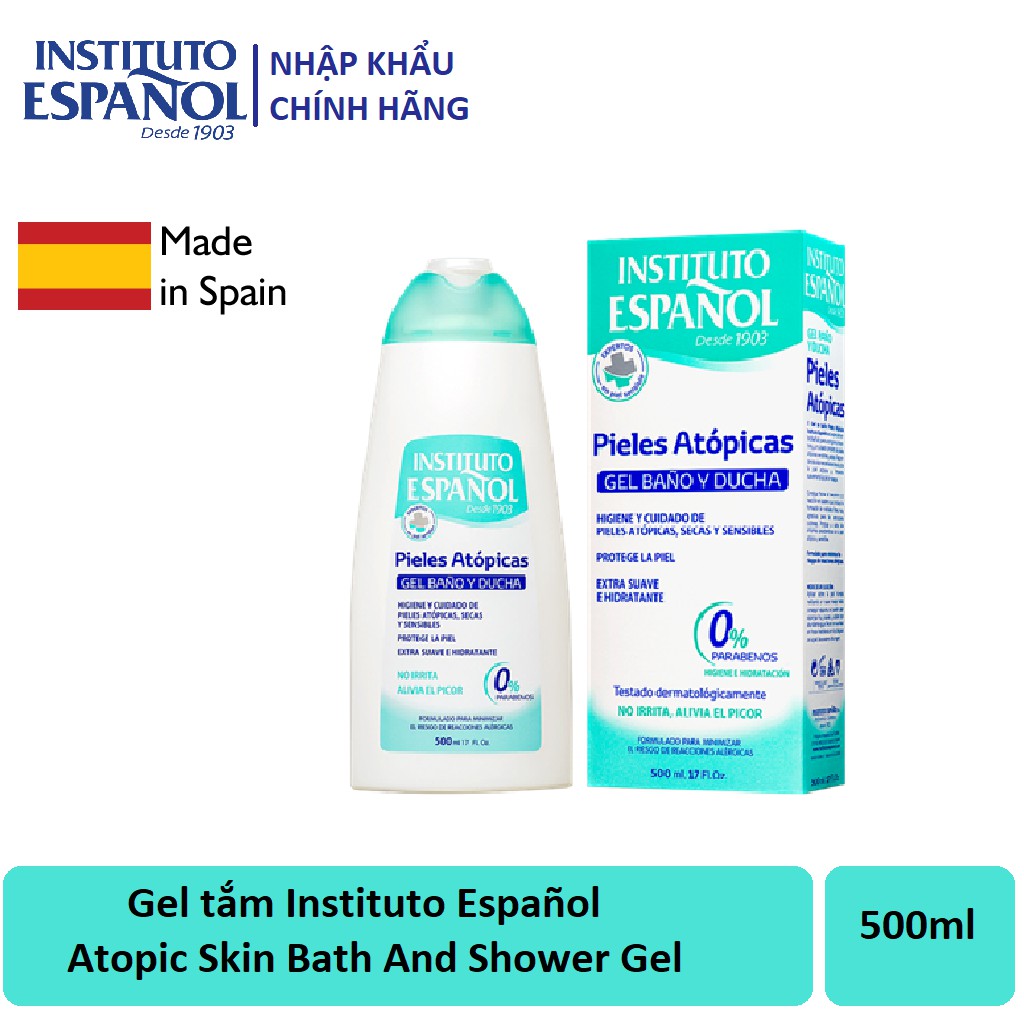 Gel tắm Instituto Español Atopic Skin Bath And Shower Gel 500ml