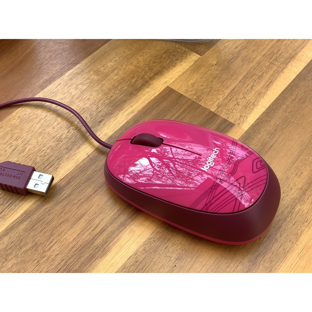 Chuột quang logitech M105 màu hồng