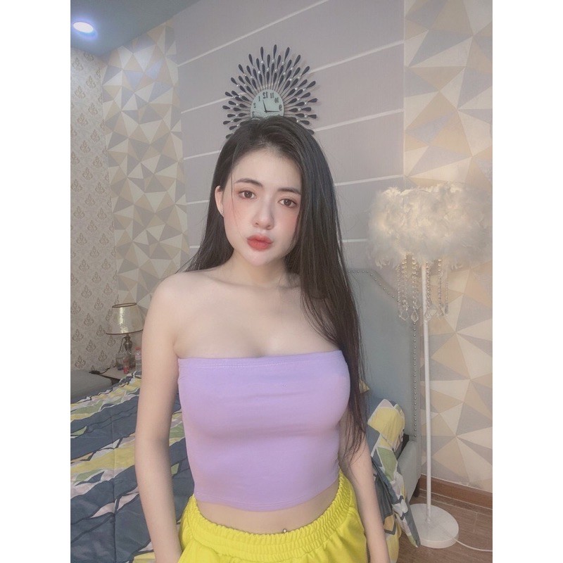 Áo ống trơn ôm body tôn dáng cực xinh , chất thun bozip mềm mịn