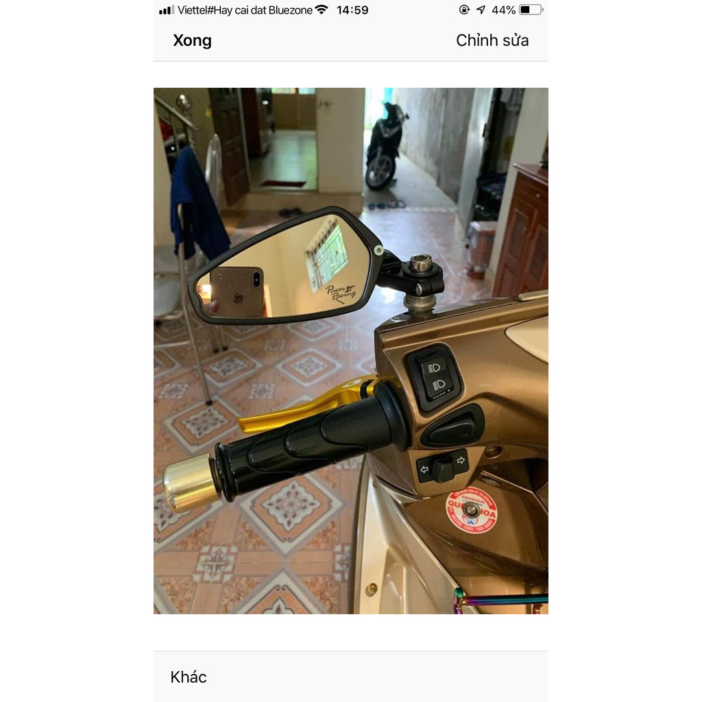Gương gù thái mặt kính trắng