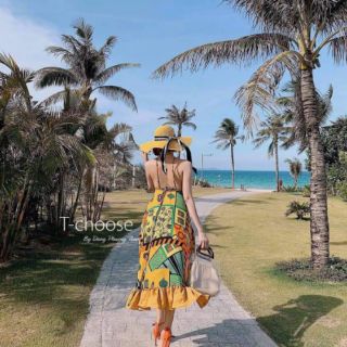 ĐẦM MAXI CỔ YẾM