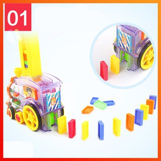 Đồ Chơi Tàu Hỏa Xếp Domino Tự Động Thỏa sức Sáng Tạo Cho Bé Smart Toy