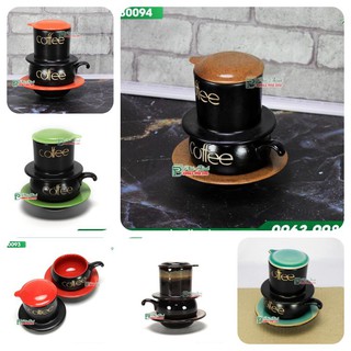 Phin sứ pha cafe bằng gốm sứ Bát Tràng