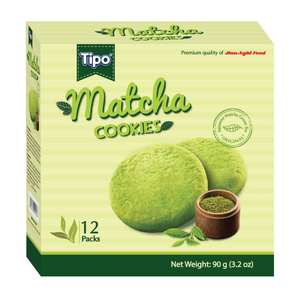 BÁNH QUY TIPO COOKIES MATCHA - BUTTER - CHOCOCHIP