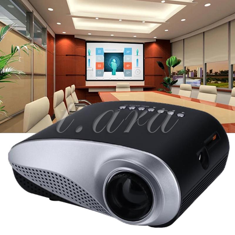 720P HD Portable LED Projector Home Theater Multimedia USB HDMI VGA AV TV SD