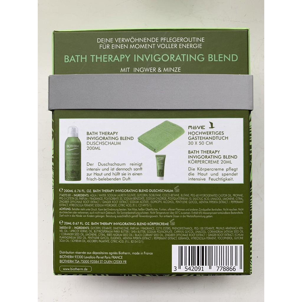 Biotherm Invigorating Blend Set  - bộ mỹ phẩm chăm sóc da thích hợp mọi loại da