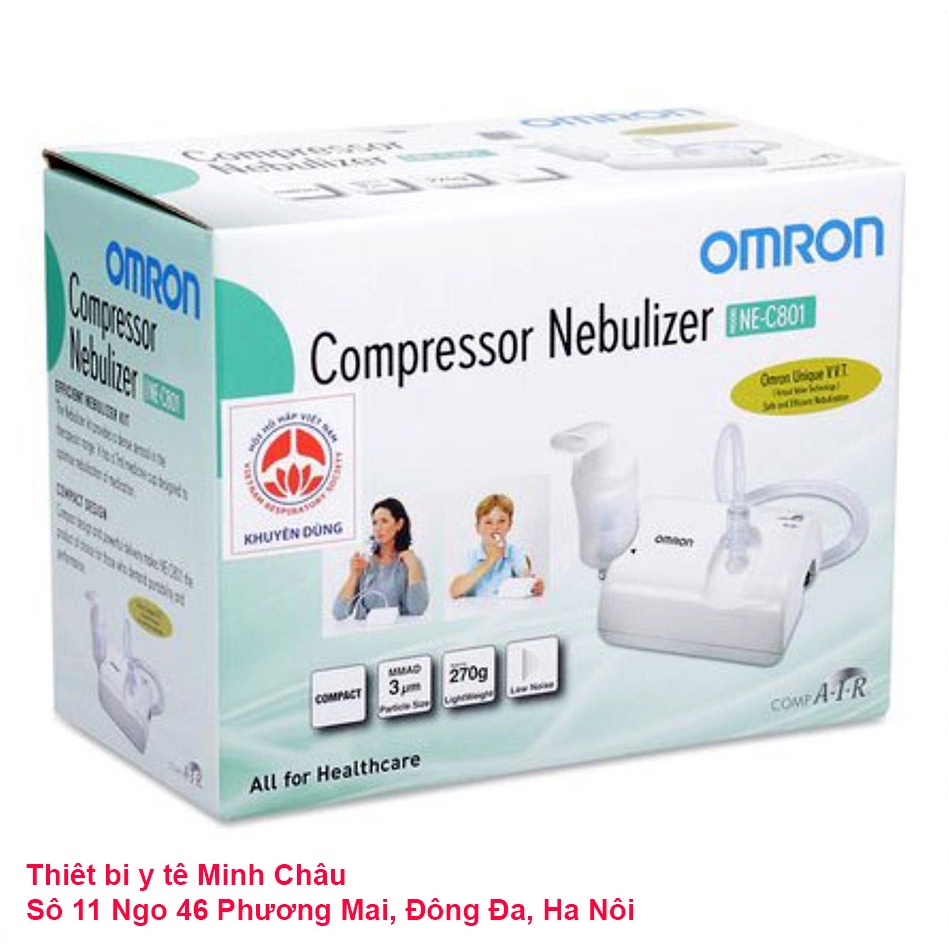 Máy xông mũi họng Omron NE-C900, Omron NE-C801