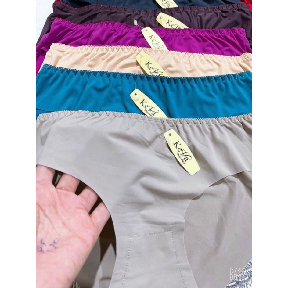 Quần Lót Nữ su trơn Mềm Mịn Co Giãn Tốt cạp viền FREESIZE ( 43-60KG)