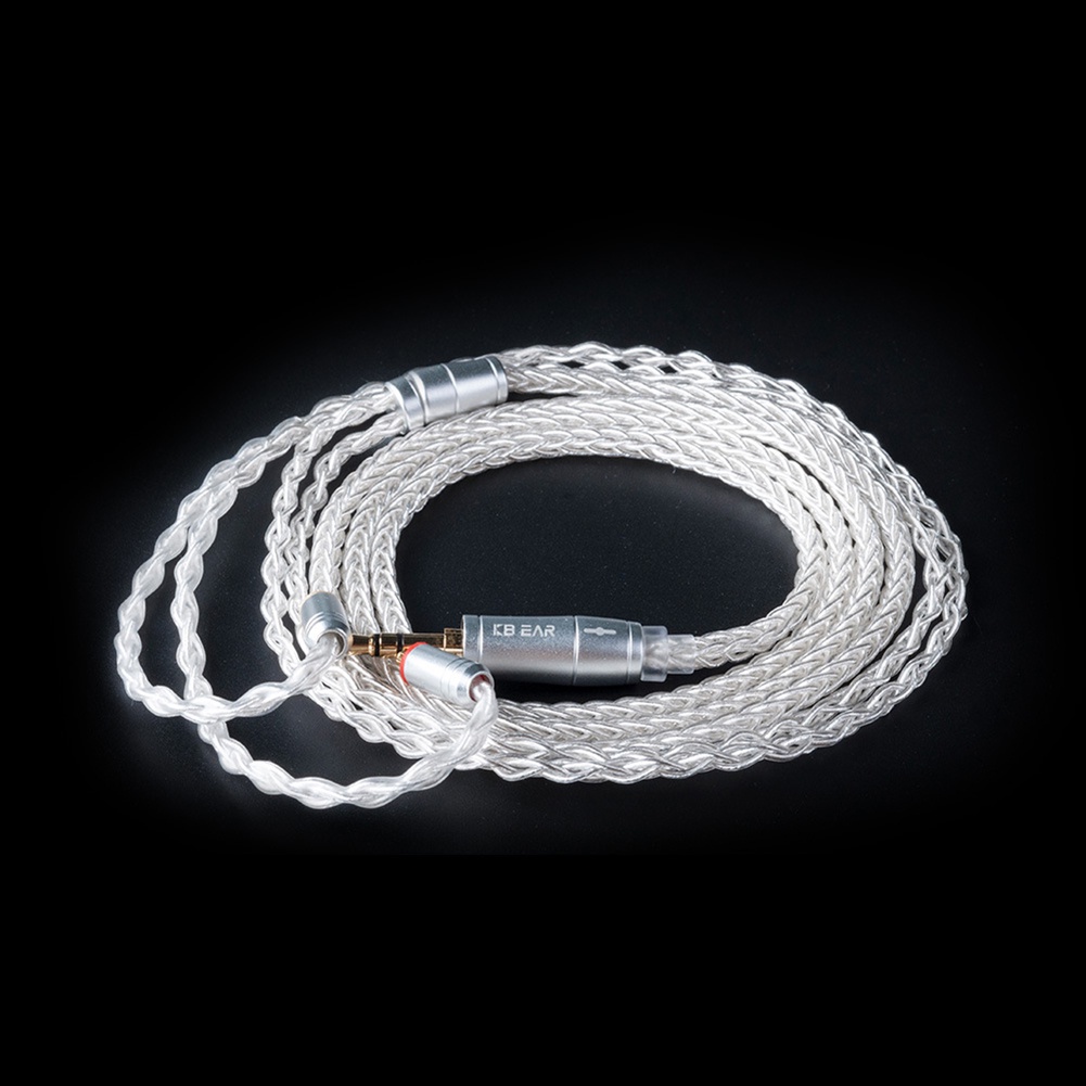 Dây Cáp Tai Nghe 8 Lõi Mạ Bạc Hua Kbear 2.5 / 3.5mm 2pin / Mmcx