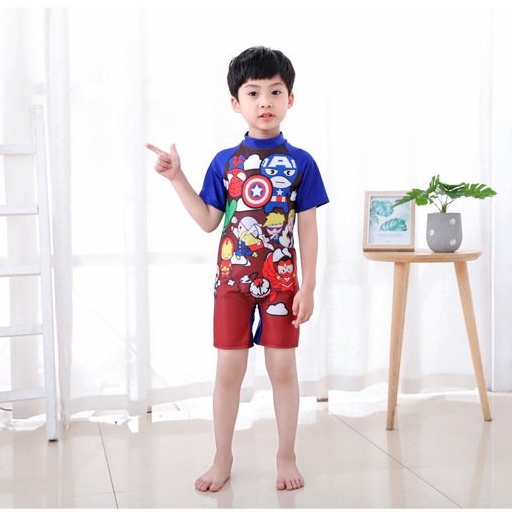 Đồ Bơi Bé Trai  Supperkids Danh Cho Trẻ Từ 9kg Đến 42kg Vải Co Giãn Thoáng Mát