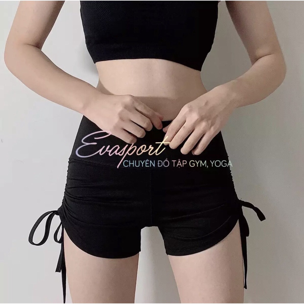 Quần Đùi Dây Rút  Nữ Cap Cao Lưng Cao NAQI Vải Dày Cao Cấp Co Giãn Tốt Mặc Ôm Dáng Nâng Mông Tôn Vòng 3