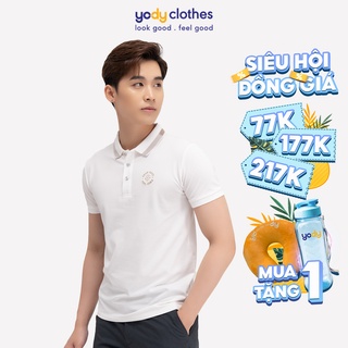 Áo polo nam YODY pique logo thêu ngực trẻ trung thoáng mát APM3733