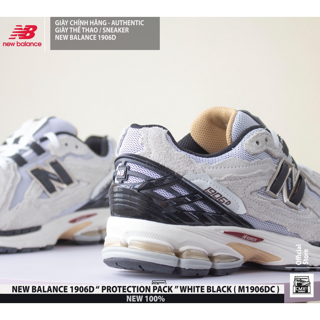 😘  Giày New Balance 1906D " Protection Pack " WHITE BLACK  - AUTHENTIC 100%