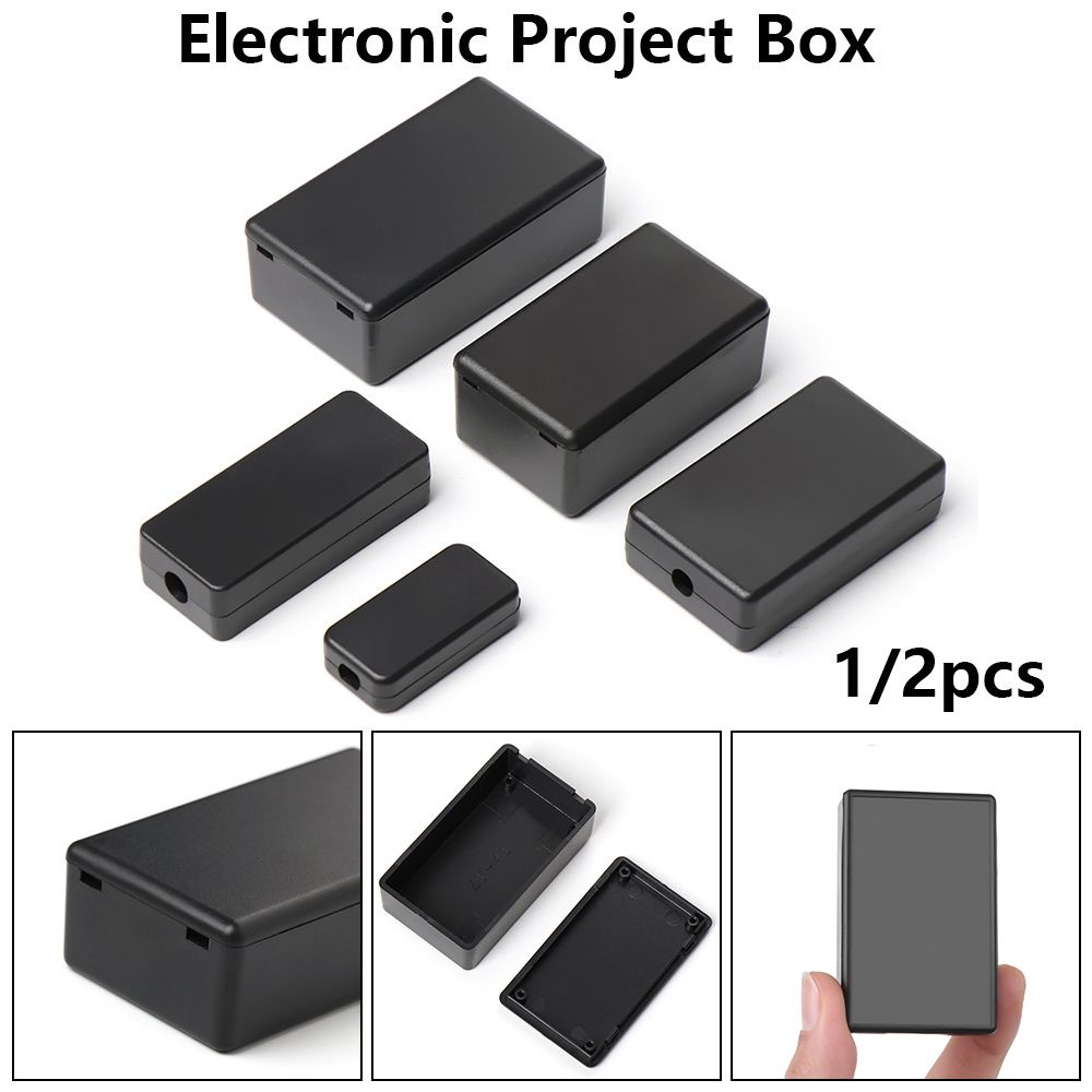 Set 1/2 hộp nhựa ABS 9 kích cỡ chống nước màu đen chất lượng cao