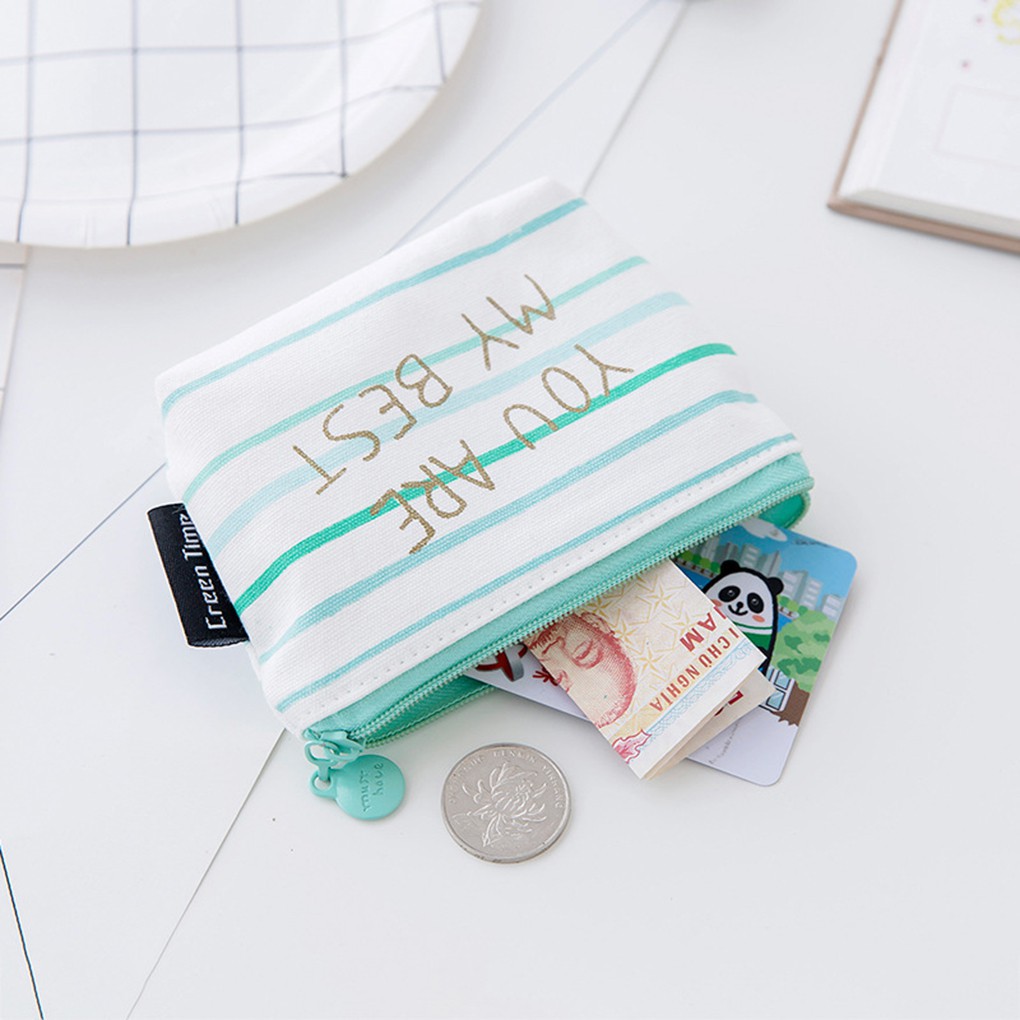 Ví đựng tiền xu khóa kéo dễ thương