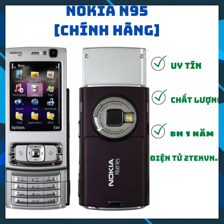 [FREE SHIP]Điện Thoại Nokia N95 2G Nắp Trượt Chính Hãng Bảo Hành 12 Tháng