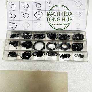 Vòng phanh chặn trục phanh trục, vòng lò xo, vòng phe, phe gài trục, vòng chặn ngoài, long đen, vòng đệm hộp 225PC