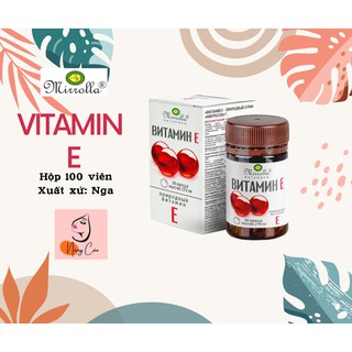 Viên uống vitamin e 270mg mirrolla của nga hộp 30