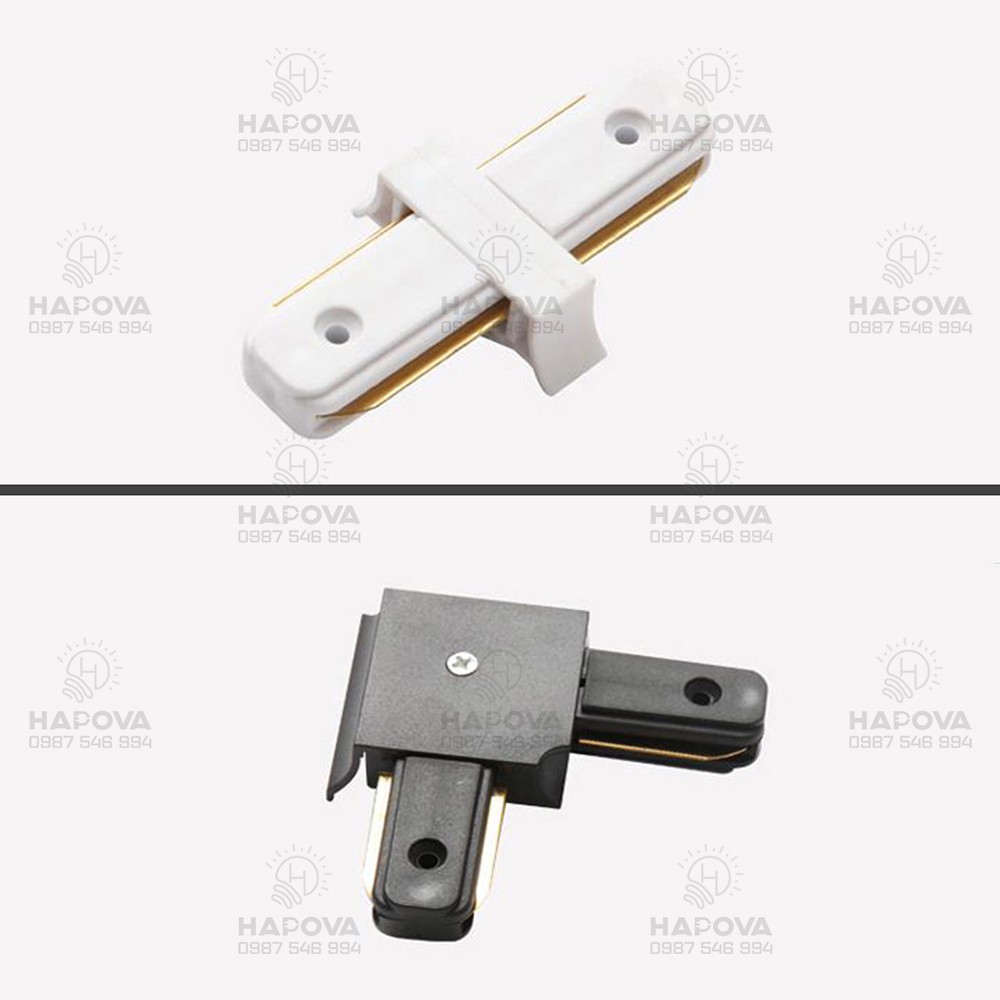 ĐẦU NỐI THANH RAY ĐÈN RỌI, ĐẦU NỐI THẲNG, NỐI GÓC THANH RAY HAPOVA MAICA DR 96