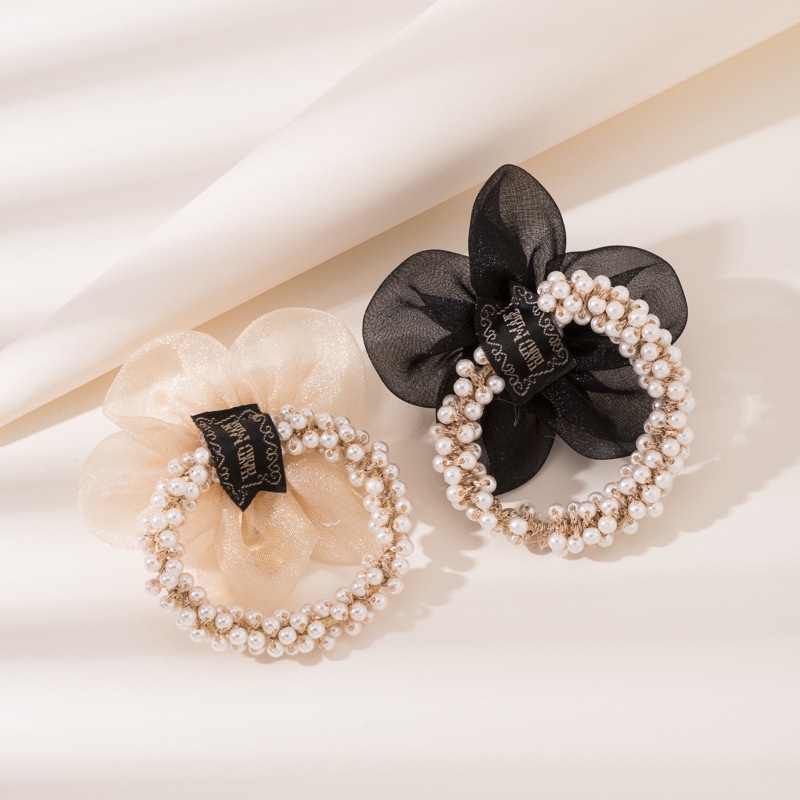 Dây Buộc Tóc Đính Ngọc Trai Thời Trang Cho Nữ