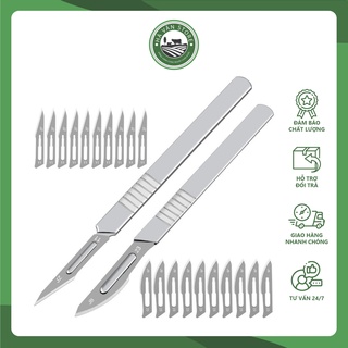 Dao thiến heo kèm 10 lưỡi dao số 23 tiện lợi cho người chăn nuôi - Hà Vân Store