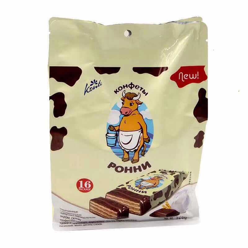 [ Hàng mới về - Sale ]  Bánh ( Kem xốp ) bánh quy phủ Socola Daniu Wafer Gói 500 gram