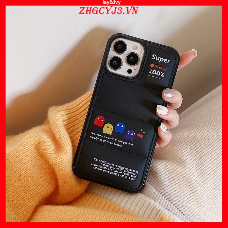 Ốp Điện Thoại IMD Silicone Hình Pac-Man Hoạt Hình Cho IPhone 7/8 Plus XS XR XSmax 11 12 Pro Max 13 Pro