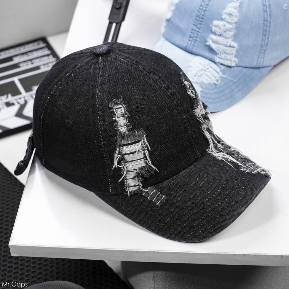 Nón thời trang lưỡi trai Unisex Nam nữ Jean kiểu rách Kiểu dáng hot trend sành điệu