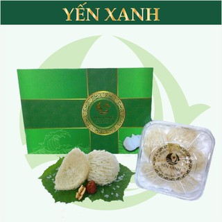 Tổ yến sào tinh chế sạch lông 1 lớp - yến xanh - hộp 100g