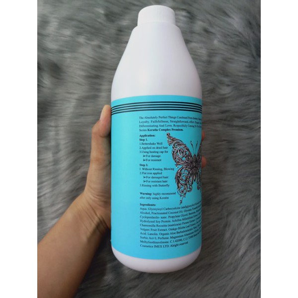 _KERATIN BUTTER FLY PHỤC HỒI HƯ TỔN TÓC 1000ML