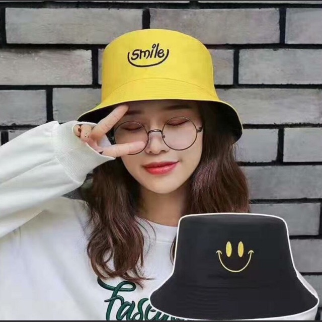 [HOT] Nón Bucket Mũ Tai Bèo 2 Mặt Unisex Phong Cách Hàn Quốc Vải Cotton 100% Dày Dặn Form Chuẩn 58-60cm -Lucky Girl shop