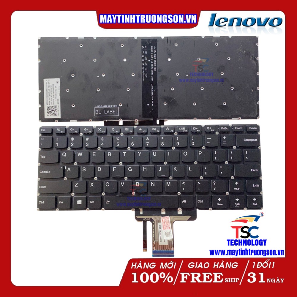 Bàn Phím Laptop Lenovo YOGA 510-14AST 510-14IKB 510-14ISK | Phím Zin Có Led Cao Cấp