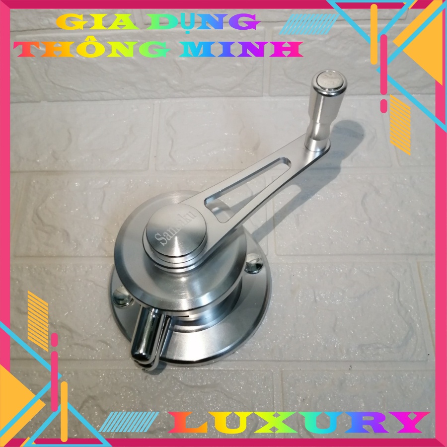 Giàn phơi quần áo thông minh nhập khẩu Sankaku phủ Niken sáng bóng, chịu lực cao, đẹp bền sang, tiết kiệm diện tích