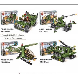 Lắp ráp xếp hình 6651 : Xe tank