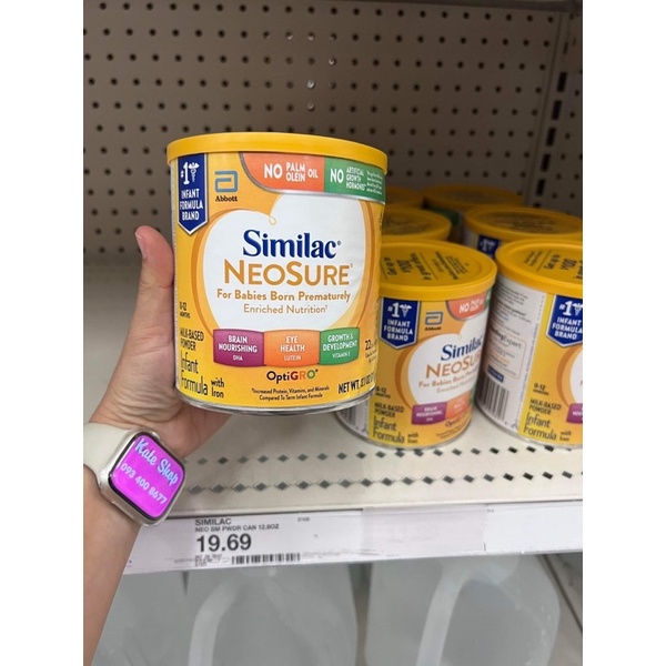 BAY AIR - date 6/2025 Sữa Similac Neosure 371g - hàng Mỹ BAY AIR