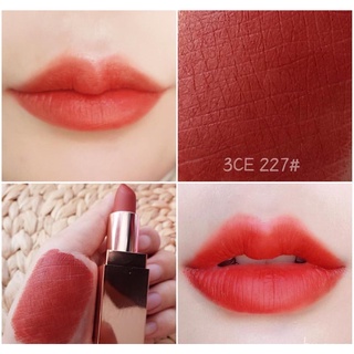 (CAM KẾT CHUẨN AUTH, TEM HIDDEN TAG) Son 3CE Matte Lip Color Màu 227 Benchmark CAM ĐẤT ÁNH ĐỎ