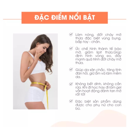 Kem Tan Mỡ Slimming Cream , Giảm Cân Eo &amp; Bụng, Kem Giảm Béo Toàn Thân