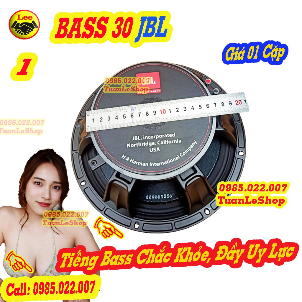 02 CỦ LOA BASS 30 J B L TỪ 170 CÔN 75.5 - GIÁ 1 CẶP BASS 30 - LOA 3 TẤC NHẬP KHẨU