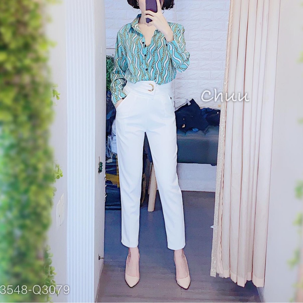 Quần tây baggy nữ ống đứng lưng cao tôn dáng chân dài CHUU Q3079 | BigBuy360 - bigbuy360.vn