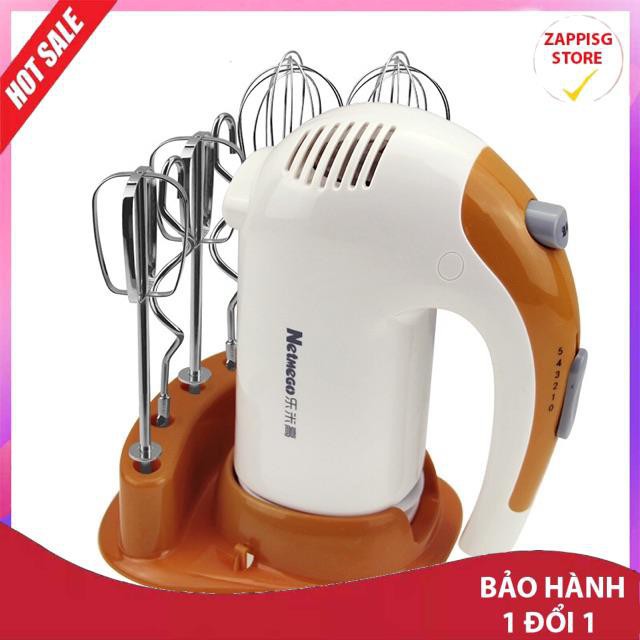 Sale Sale Máy đánh trứng cầm tay Netmego 300W , dụng cụ làm bánh, máy đánh trứng máy nhào bột