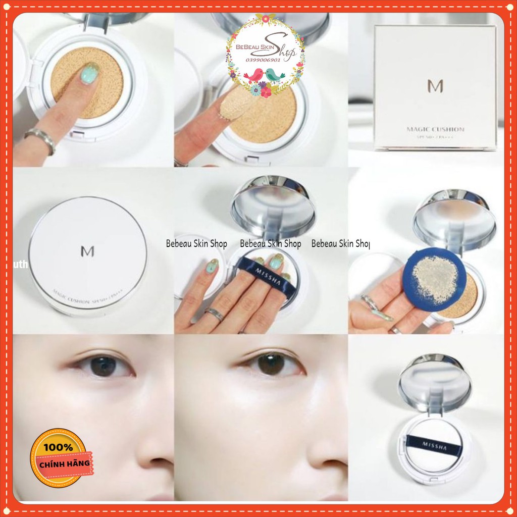 Phấn Nước Missha magic cushion cover Lasting spf50 ( Mẫu mới)