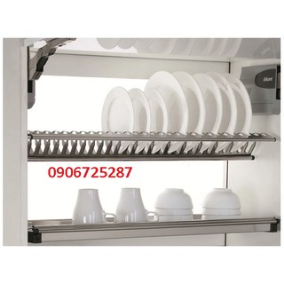 Kệ chén âm tủ EDEL 2tầng inox 304 cao cấp, giá đê chén, có khay hứng nước