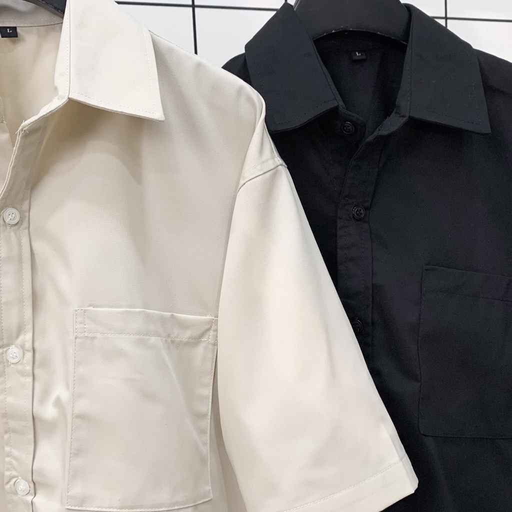 Áo Sơ Mi Tay Ngắn MET Form Rộng Phong Cách Ulzzang - Tuni store