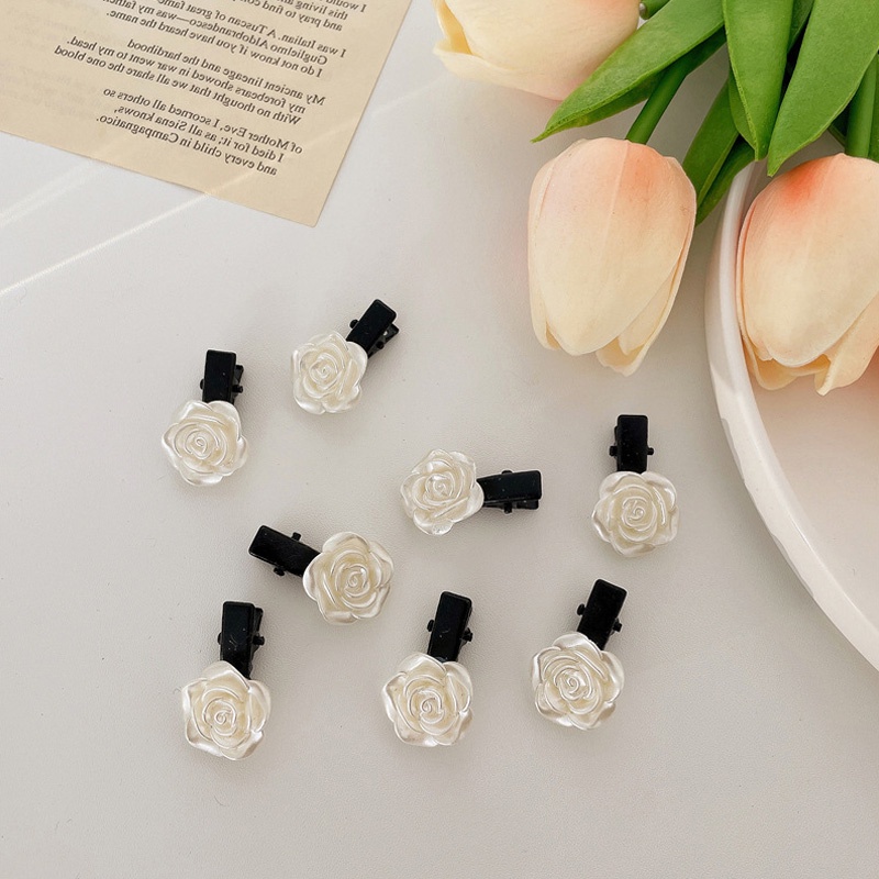 Set 5 kẹp tóc hình hoa trà dễ thương cho nữ