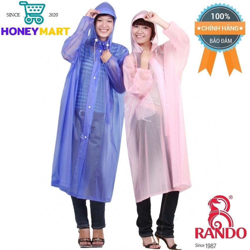 Áo mưa Rando Poncho Dây Kéo trong màu APPC-09 che chở người thân yêu của bạn HONEYMART