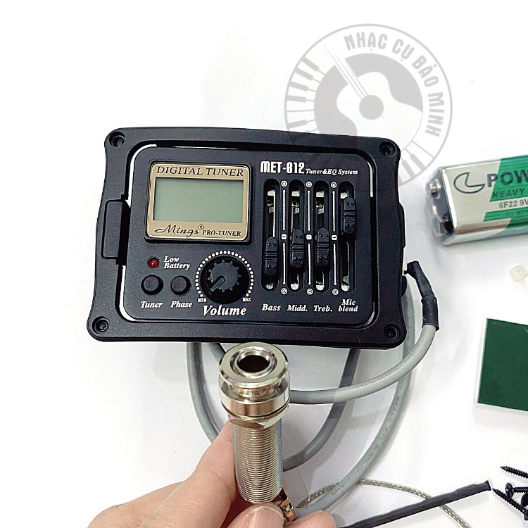 EQ guitar Met-B12 cho đàn guitar acoustic, guitar classic, sản phẩm chính hãng full phụ kiện