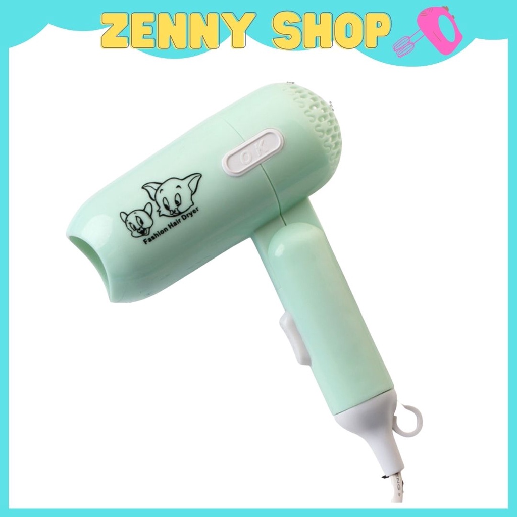 Máy sấy tóc mini du lịch gấp gọn giá rẻ hình cute tiện lợi zennyshop - Z11