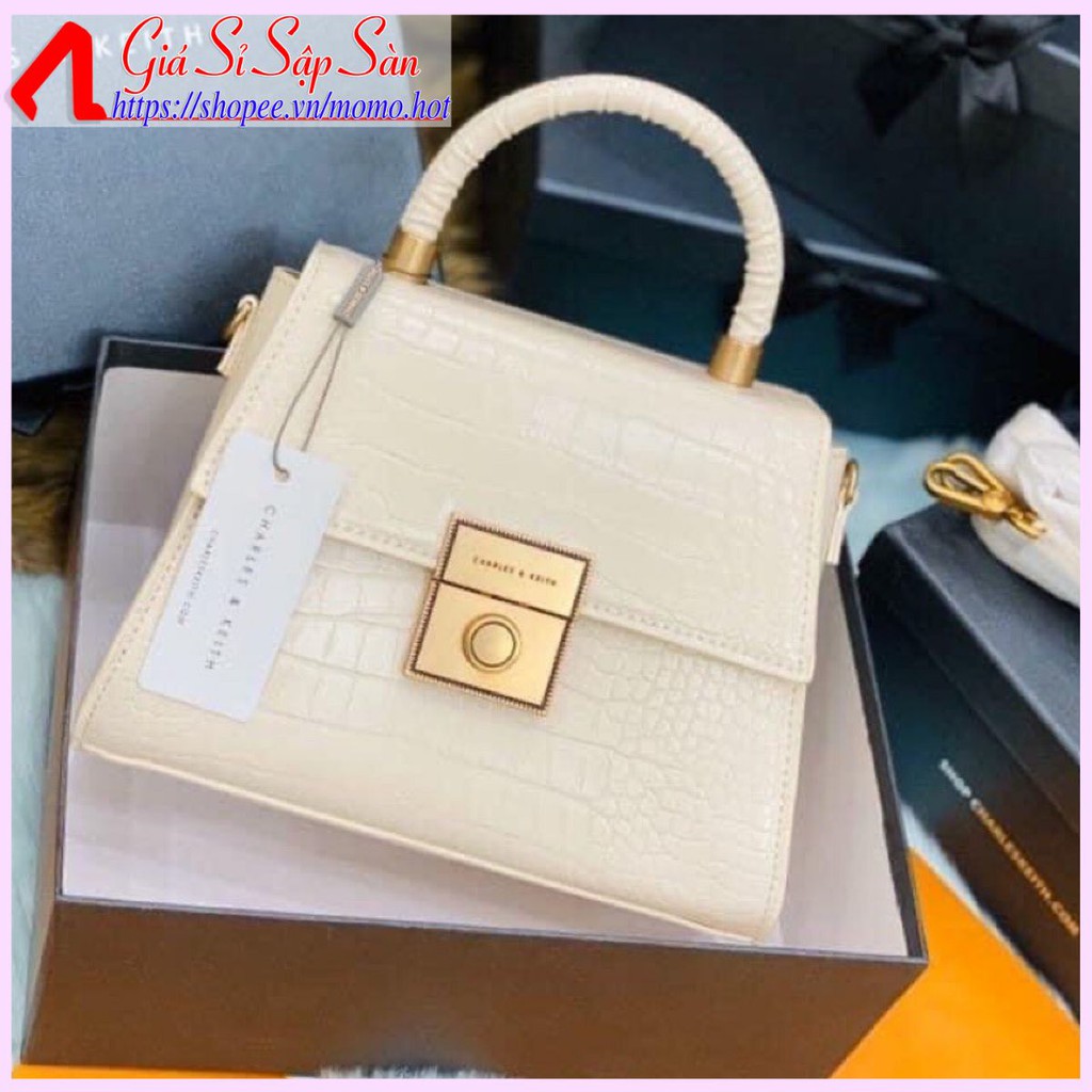 Túi Xách Hộp CNK Size 22 Khóa Vàng Dập Logo Khóa ( giá sỉ)