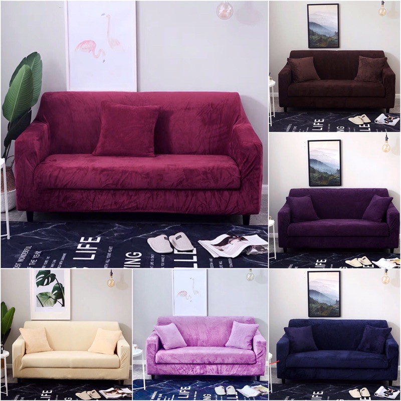 [CÓ NGAY] Ga Bọc Ghế Sofa Nhung Lông Mà Tối Sang Trọng Decor Nhà Cửa